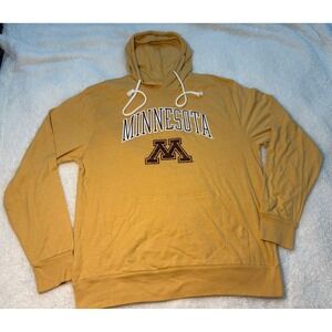 Blue 84 Minnesota Gophers Pullover Hoodie Sweatshirt Men's Large Gold